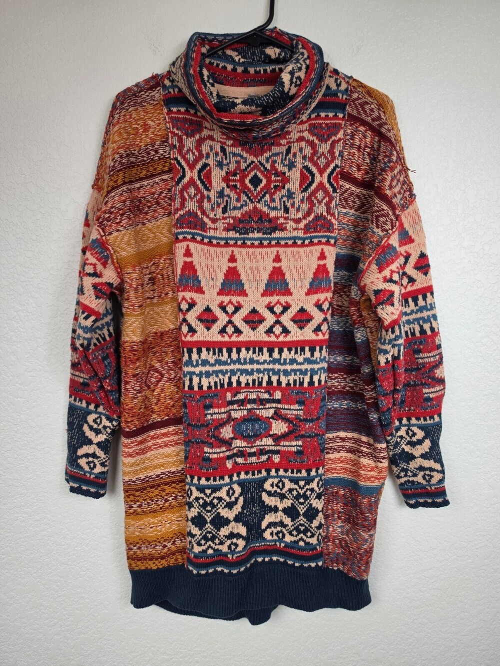 Free People Patterned Sweater Dress Size Small